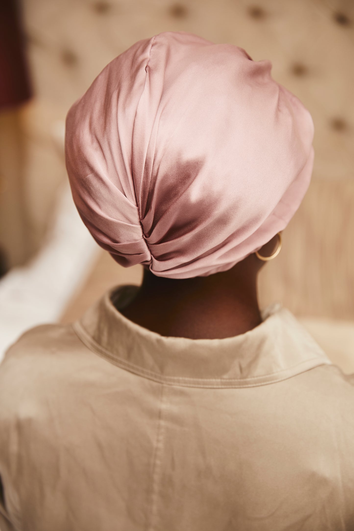 Mulberry Silk bonnet - Rose