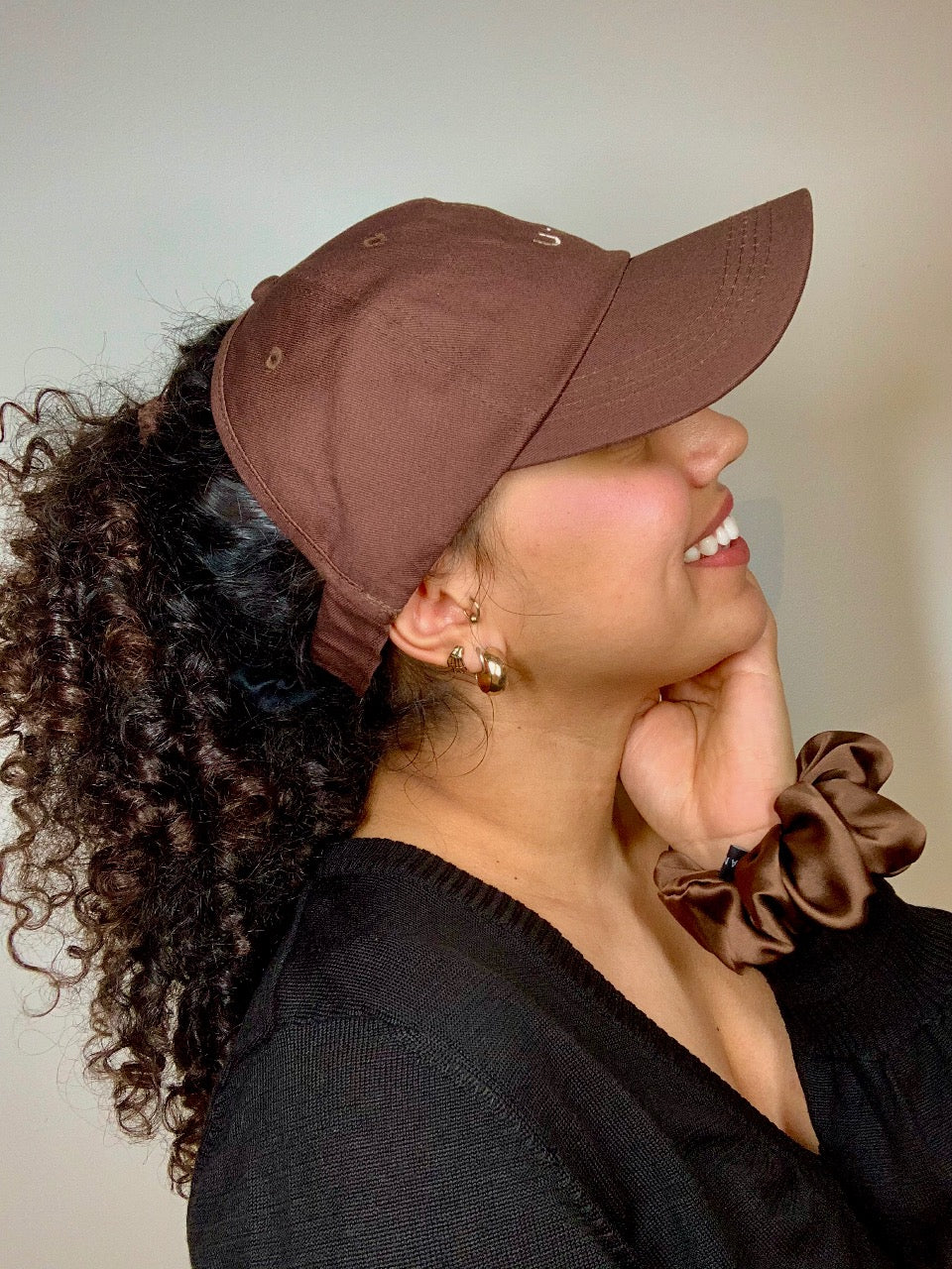 Silk Base Half Cap - Brown